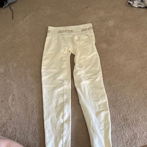 Beige workout leggings